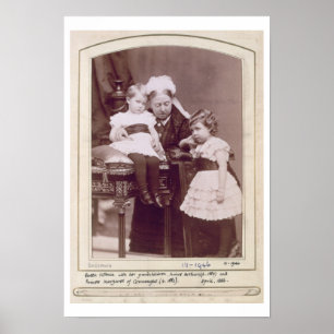 Göra till drottning Victoria (1819-1901) med henn Poster