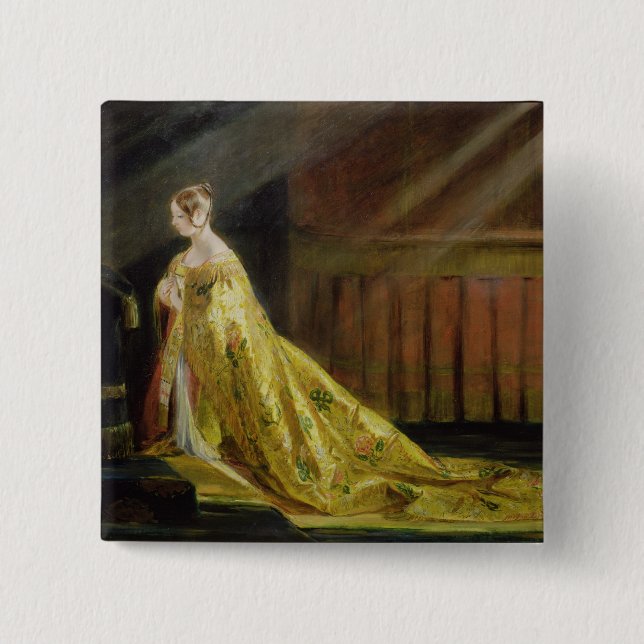 Göra till drottning Victoria i henne Knapp (Framsida)