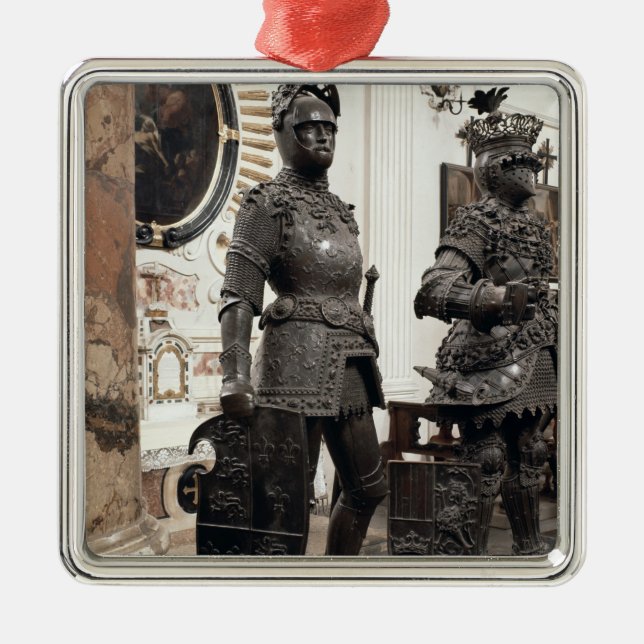 Göra till kung Arthur, staty från graven av Julgransprydnad Metall (Framsidan)