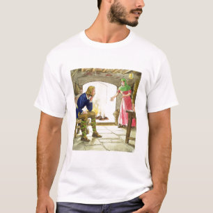 Göra till kung den Alfred (849-99) bränningen Tee Shirt
