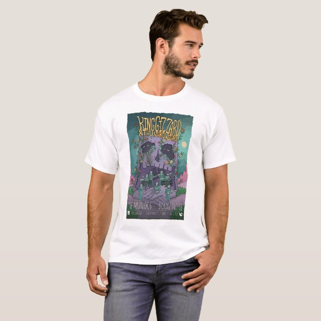 Göra till kung gizzarden och affischen för t-shirt (Hel framsida)