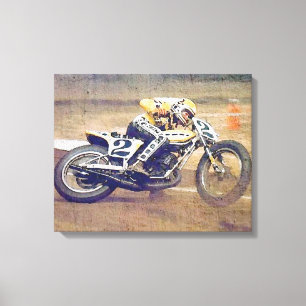 "Göra till kung" Kenny Roberts, i handling på Canvastryck