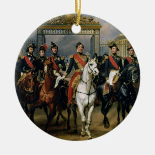 Göra till kung Louis-Philippe (1773-1850) av Julgransprydnad Keramik