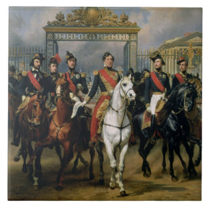 Göra till kung Louis-Philippe (1773-1850) av Kakelplatta