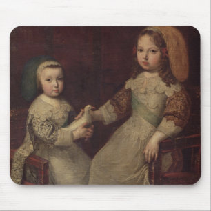 Göra till kung Louis XIV (1638-1715) som ett barn Musmatta