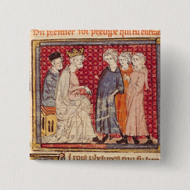 Göra till kung Philippe mig, Grandes Chroniques de Knapp (Framsida)