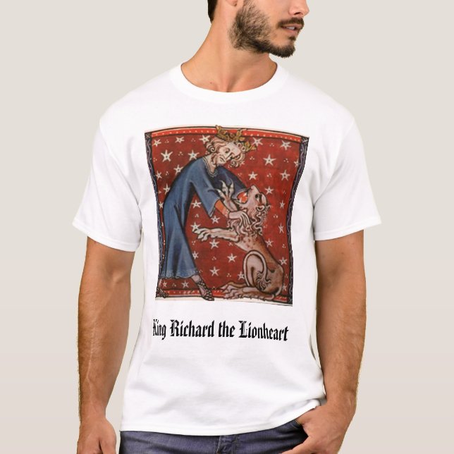 Göra till kung Richard Lionhearten, kungen Richard T Shirt (Framsida)