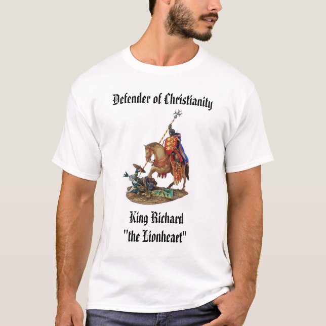 Göra till kung Richard Lionhearten, kungen Richard Tee Shirt (Framsida)