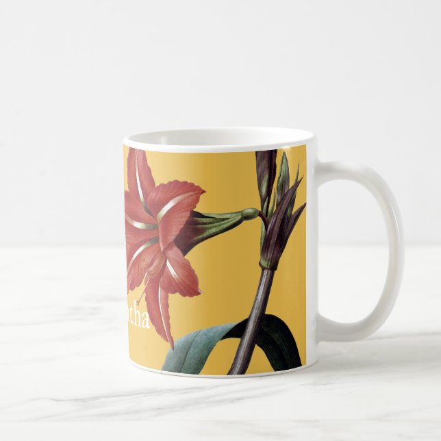 Görad randig Amaryllis Kaffemugg (Höger)