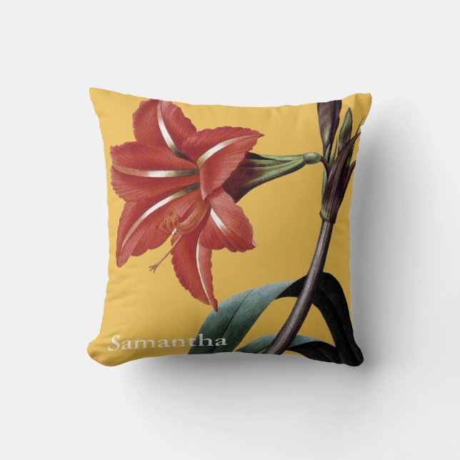 Görad randig Amaryllis Kudde (Framsida)