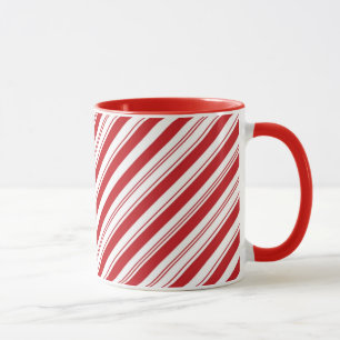 Görad randig candy cane mugg