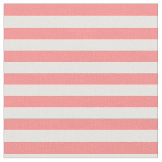 Görade randig korallrosor & vit tyg