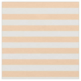 Görade randig persika & vit tyg