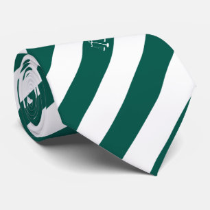 Görar randig beställnings- initialergrönt för slips