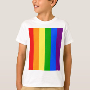 "GÖRAR RANDIG DEN VERTIKALA REGNBÅGEN ", TEE SHIRT