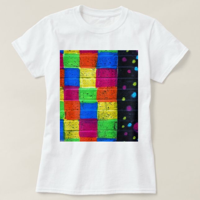 Görar randig n-fläckar tee shirt (Design framsida)