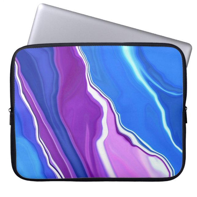 "Görar sammandrag blåklockor" laptop sleeve (Framsidan)