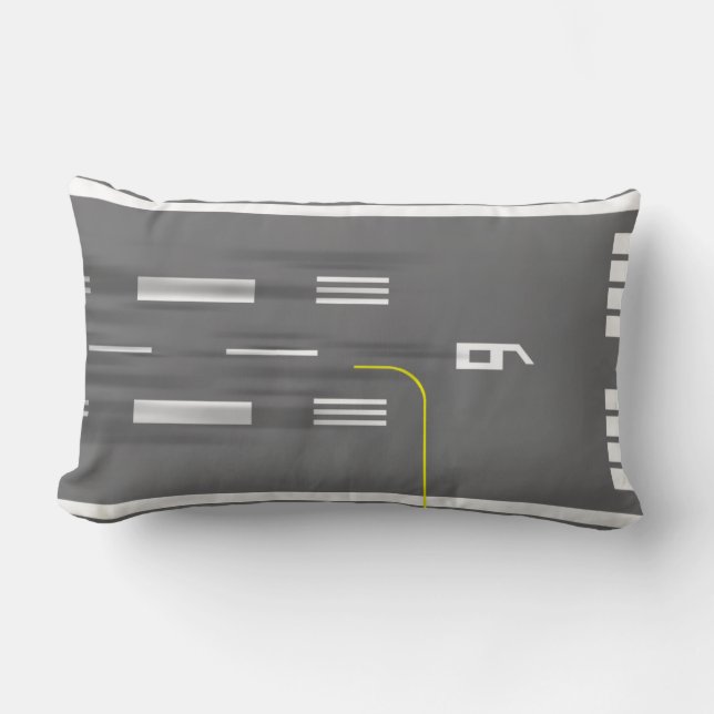 Görat klar för att landa landningsbanan kudde, lumbarkudde (Framsida)