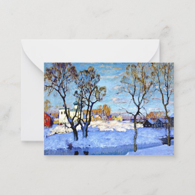 Gorbatov - Tidigt Vår i Pskov Anteckningskort (Framsida)