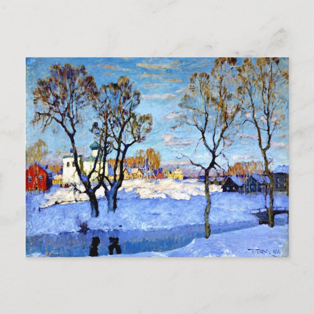 Gorbatov - Tidigt Vår i Pskov Vykort (Framsida)