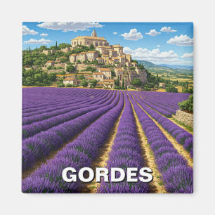 Gordes Frankrike Travel Lavender Magnet