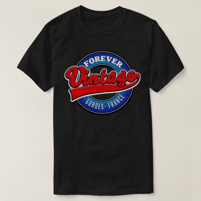 Gordes Frankrike vintage T Shirt (Design framsida)