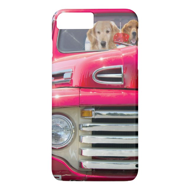 Gordfångare i röd retro lastbil Case-Mate iPhone skal (Baksida)