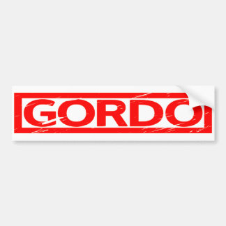 Gordo Frimärke Bildekal