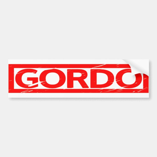 Gordo Frimärke Bildekal (Framsidan)