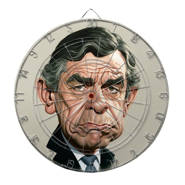 Gordon Brown Dartboard Darttavla (Framsidan)