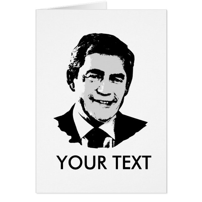 Gordon Brown Hälsningskort (Framsidan)