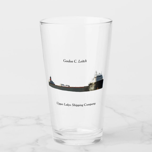 Gordon C. Leitch glass Glaskopp (Framsida)