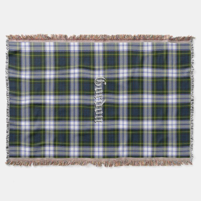 Gordon Dress Tartan Play Anpassningsbar Throw Blan Filt (Framsidan)