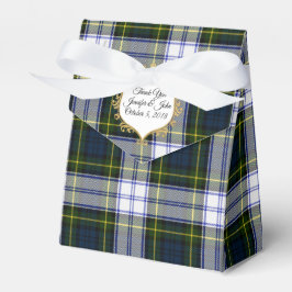 Gordon Dress Tartan Play Wedding Favor Gift Box Presentaskar