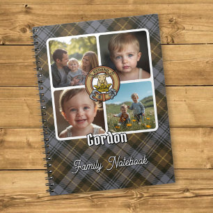 Gordon Familj Foto Collage Anteckningsbok