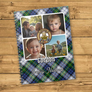 Gordon Familj Foto Collage Anteckningsbok