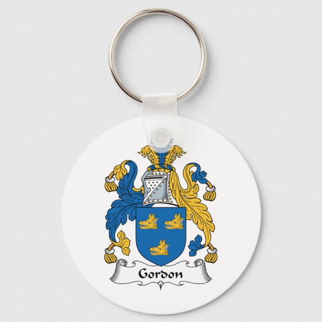 Gordon Family Crest Nyckelring (Framsida)