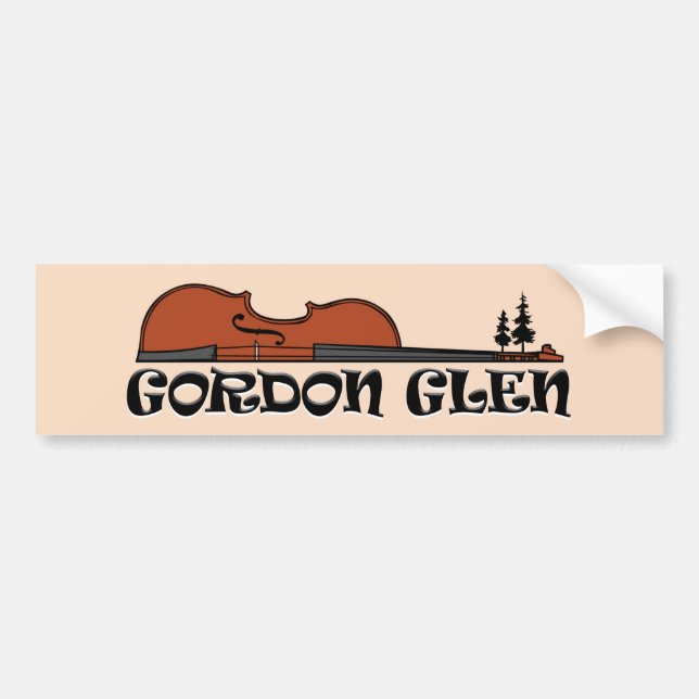 Gordon Glen Bumper Sticker Bildekal (Framsidan)