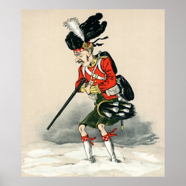 Gordon Highlander Soldier Poster (Framsidan)