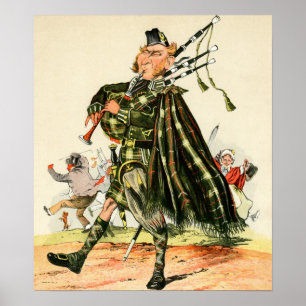 Gordon Highlanders - Piper Poster