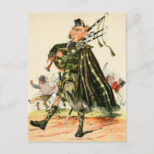 Gordon Highlanders - Piper Vykort