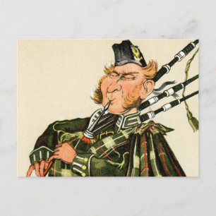 Gordon Highlanders - Piper Vykort