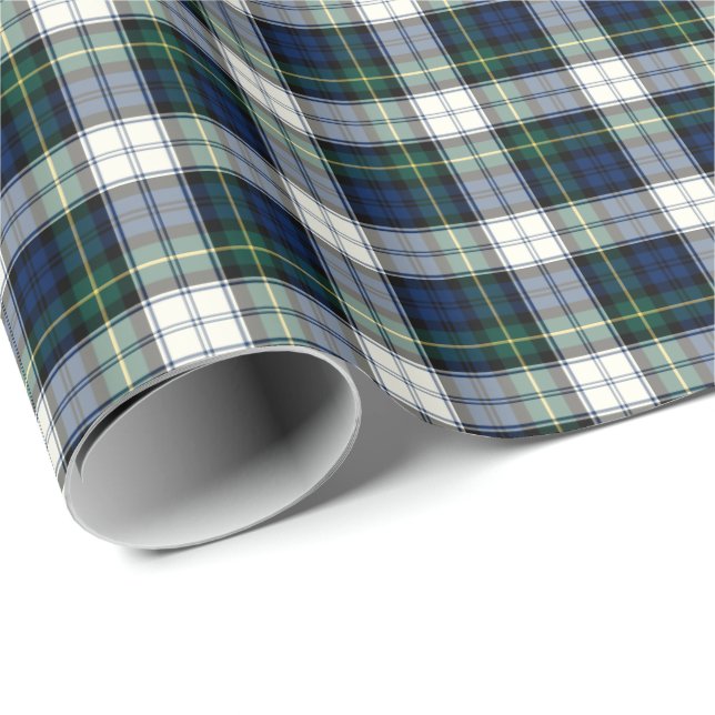 Gordon Klan Dress Tartan Presentpapper (Rullad Hörn)