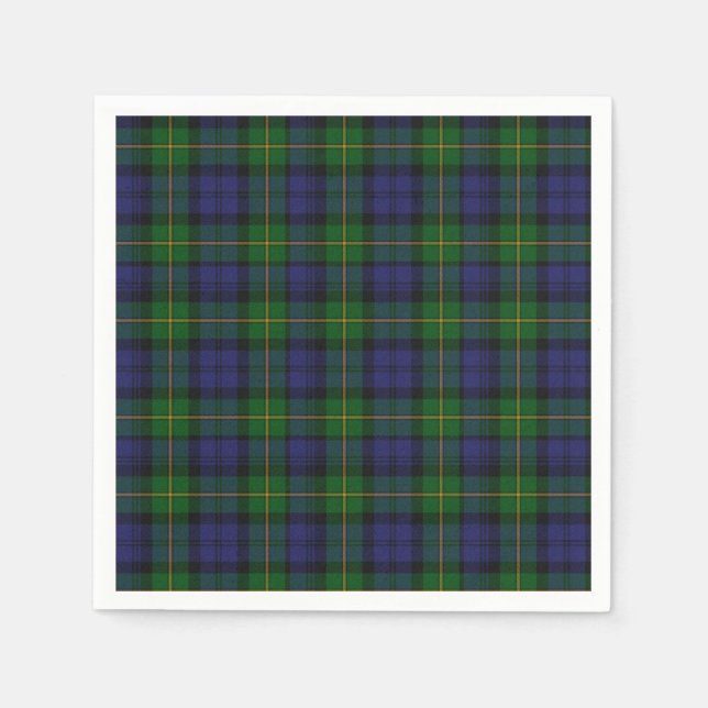 Gordon Klan Tartan Play Papper Napkins Pappersservett (Framsidan)