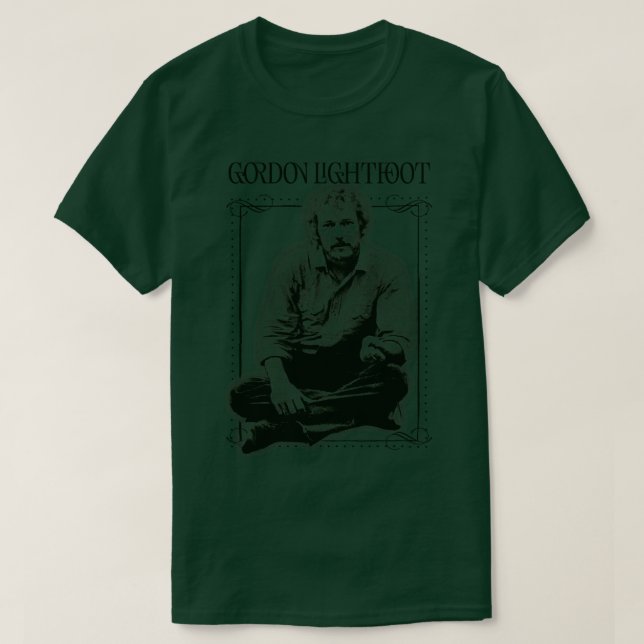 Gordon Lightfoot Retro Stil Fläkt Design 2 T Shirt (Design framsida)