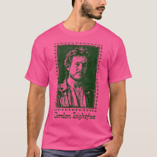 Gordon Lightfoot Retro Stil Land Fläkt Design T Shirt