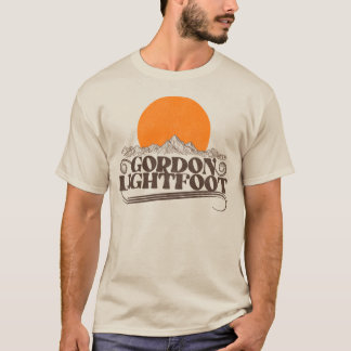 Gordon Lightfoot Stigning Sol Classic Folk Singer T Shirt