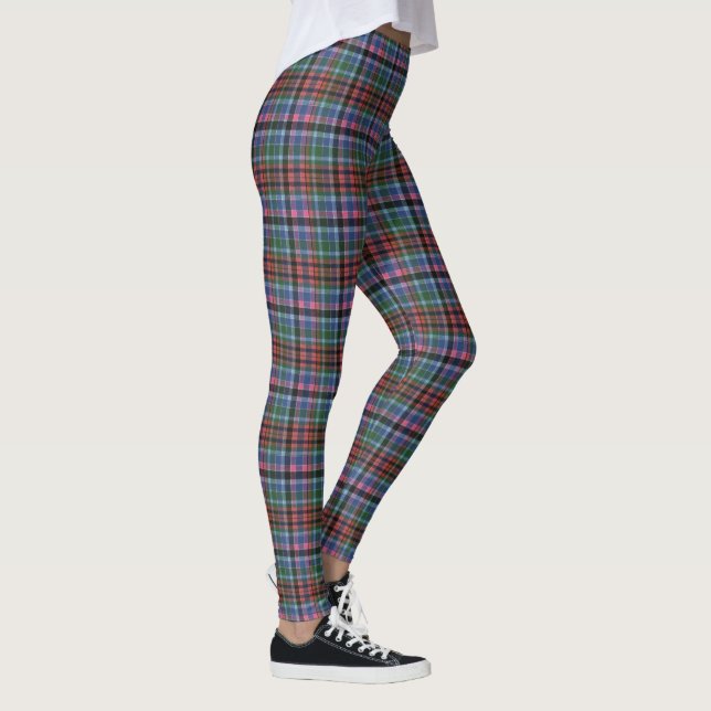 Gordon Red Ancient Original Scottish Tartan Leggings (Höger)