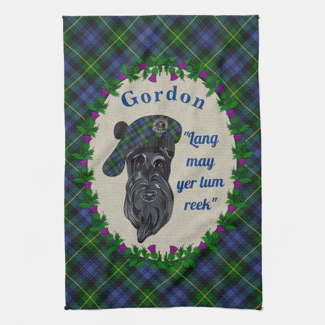 Gordon Scottie Hund Kitchen Towel Kökshandduk (Vertikal)