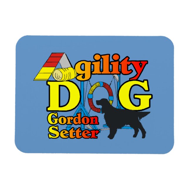 Gordon Setter Agilitet Magnet (Horisontell)